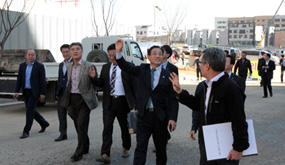 구은수 이사장, 평택 공동주택사업 현장 방문